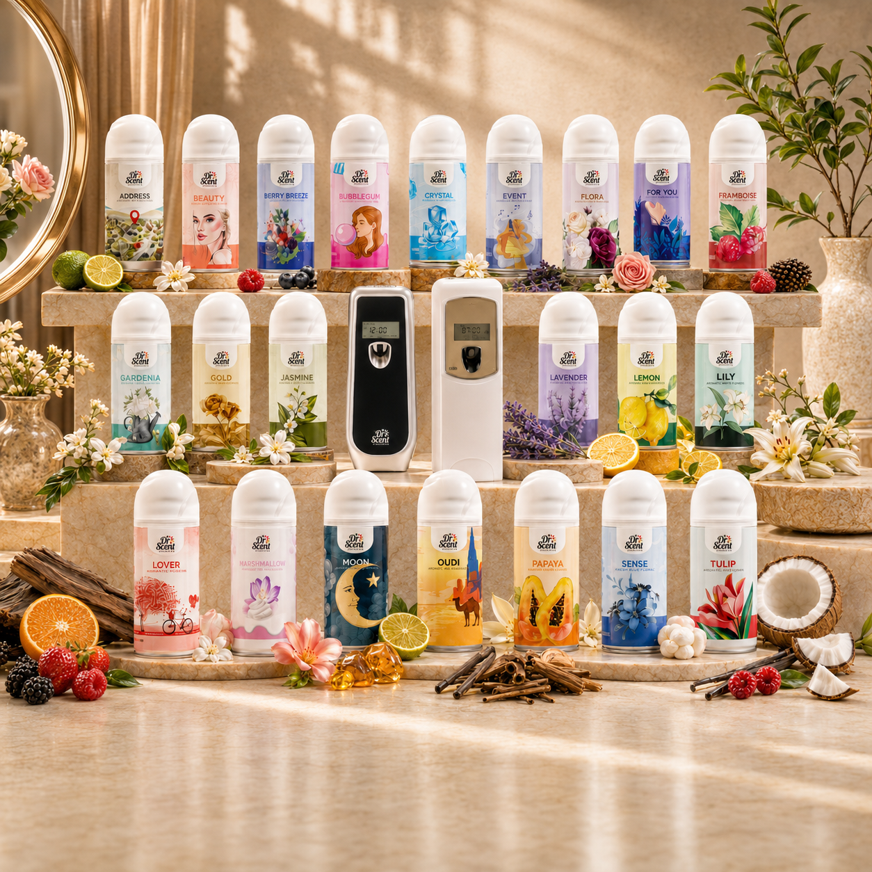 WC Lufterfrischer inkl. 2 LCD Sprays - Bundle